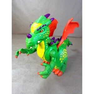 Vintage 2005 Fisher-Price Imaginext Deluxe Green Dragon (K5878) - TESTED & WORKS